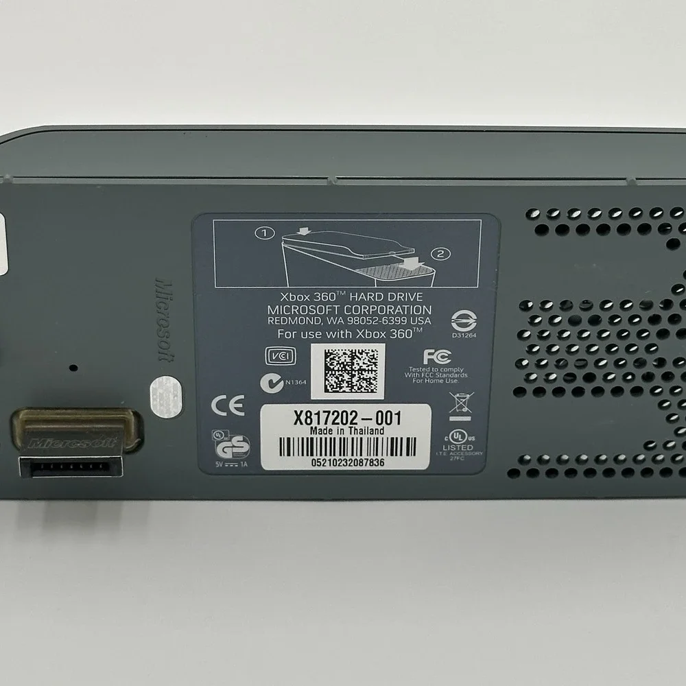 Microsoft 60GB HDD Hard Drive for Xbox 360 X817202-001